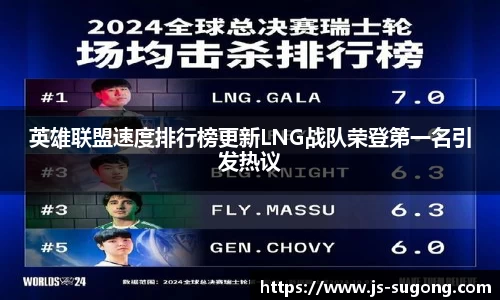 英雄联盟速度排行榜更新LNG战队荣登第一名引发热议